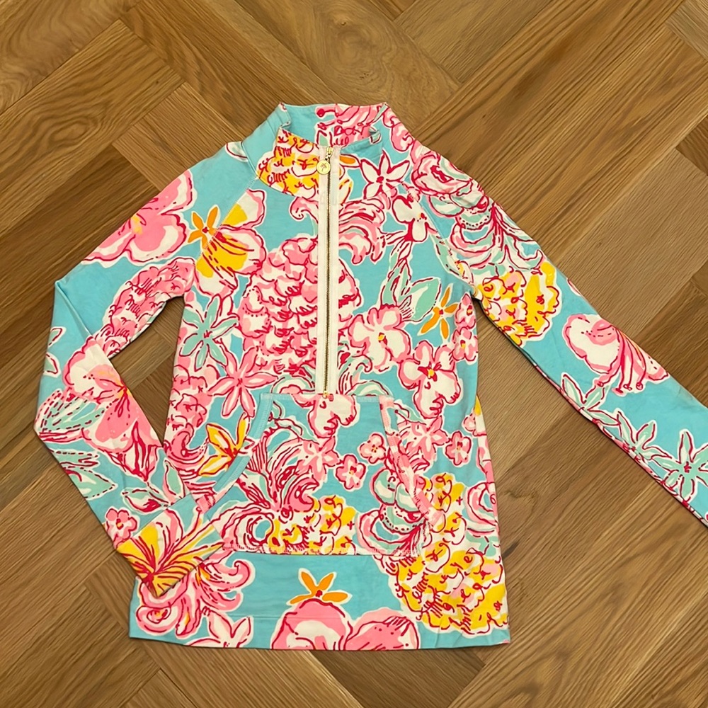 Lilly Pulitzer Womens XXS Half Zip Pullover